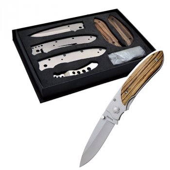 Nůž BALADEO ECO195 Riviera - stavebnice - Stavebnice BALADÉO - jedinečná šance složit si svůj nůž do posledního šroubku. Rytina s věnováním na čepeli nože.