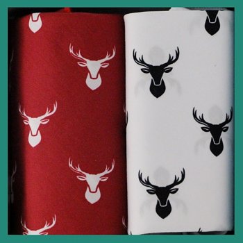 Kapesníky pánské 2ks, jelen - 100% bavlněné kapesníky s tématickým popisem.