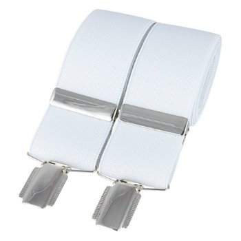 Šle David Aster 35 mm bílé - Aby gatě nepadaly! Kšandy David Aster.