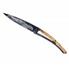 Nôž deejo Black tatto, Warmblood, olive wood, 37g, 1GB1400 - Nôž DEEJO - takmer umelecké dielo. Ultraľahký skladací nožík s prepracovaným dizajnom a možnosťou gravírovania.
