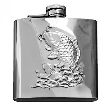 Ploskačka David Aster RYBA - V darčekovej krabičke balená ploskačka s trojrozmerným zobrazením ryby a možnosťou gravírovania.