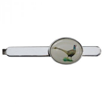 Spona na kravatu 100R1246, bažant, ródium