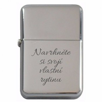 Zapalovač REMO lesklý s možností laserového popisu dle Vašeho zadání - s věnováním