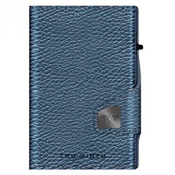 Peněženka TRU VIRTU Click & Slide Navy Metalic - Exkluzívna peňaženka ako súčasť imidžu aj praktický pomocník. Gravírujeme presným vláknovým laserom. Tovar skladom, expedícia do 24h.