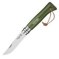 Nôž zatvárací OPINEL VRI 8 Khaki - Vreckový nôž, ktorý je pojmom nielen vo Francúzsku, odkiaľ pochádza. S možnosťou individuálneho popisu. Skladom, expedícia obvykle do 24 hodín.