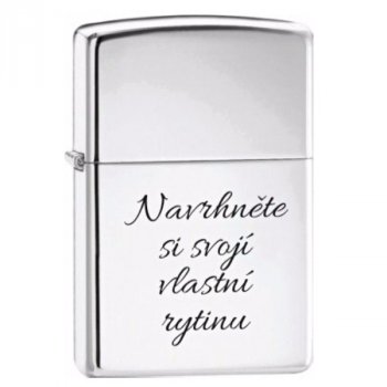 Zapaľovač Zippo 250 High Polish Chrome plazmový, USB - Benzín nie je pre vás? Zippo novo aj plazmový! Klasický vzhľad, nový plazmový insert. Gravírujeme rýchlo a precízne. Skladom, expedícia do 24h.
