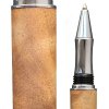 Kuličkové pero Wood Factory Camphor Silver - Luxusní ručně vyráběné dřevěné pero s gravírovanými iniciálami majitele. Skladem, expedice 1-2 dny.