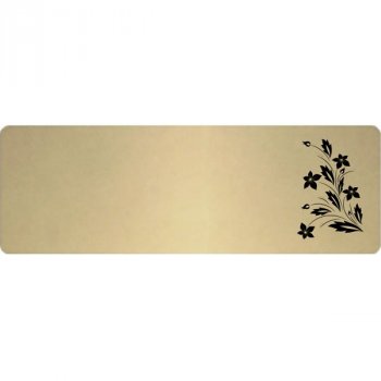 Štítek PRAHA 95x35, dekor 005, k nalepení, fazeta - Dekorovaná jmenovka na dveře s možností dotvoření dle vlastního návrhu. Skladem. expedice 1-2 dny.