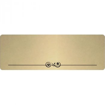 Štítek PRAHA 95x35, dekor 007, k nalepení, fazeta - Dekorovaná jmenovka na dveře s možností dotvoření dle vlastního návrhu. Skladem. expedice 1-2 dny.