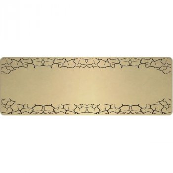 Štítek PRAHA 95x35, dekor 019, k nalepení, fazeta - Dekorovaná jmenovka na dveře s možností dotvoření dle vlastního návrhu. Skladem. expedice 1-2 dny.