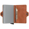 Peňaženka SECRID Twinwallet Vintage Cognac-Silver - Inovatívna peňaženka najmodernejšieho strihu s možnosťou personifikácie laserovým gravírovaním. Tovar na sklade, vrátane rytia expedujeme do 48h.