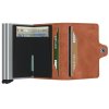 Peňaženka SECRID Twinwallet Vintage Cognac-Silver - Inovatívna peňaženka najmodernejšieho strihu s možnosťou personifikácie laserovým gravírovaním. Tovar na sklade, vrátane rytia expedujeme do 48h.