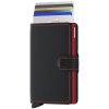 Peňaženka SECRID Miniwallet  Matte Black & Red - Inovatívna peňaženka najmodernejšieho strihu s možnosťou personifikácie laserovým gravírovaním. Tovar na sklade, vrátane rytia expedujeme do 48h.