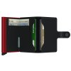 Peňaženka SECRID Miniwallet  Matte Black & Red - Inovatívna peňaženka najmodernejšieho strihu s možnosťou personifikácie laserovým gravírovaním. Tovar na sklade, vrátane rytia expedujeme do 48h.
