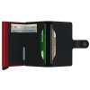 Peňaženka SECRID Miniwallet  Matte Black & Red - Inovatívna peňaženka najmodernejšieho strihu s možnosťou personifikácie laserovým gravírovaním. Tovar na sklade, vrátane rytia expedujeme do 48h.