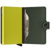 Peňaženka SECRID Miniwallet Matte Green & Lime - Inovatívna peňaženka najmodernejšieho strihu s možnosťou personifikácie laserovým gravírovaním. Tovar na sklade, vrátane rytia expedujeme do 48h.