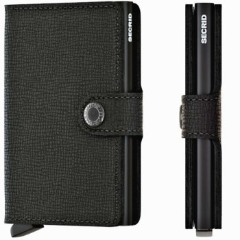 Peněženka SECRID Miniwallet Crisple Black - Inovativní peněženka nejmodernějšího střihu s možností personifikace laserovým gravírováním. Zboží skladem, včetně rytí expedujeme do 48h.   