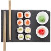 ervírovacía sada SUSHI 29x20, bridlica - Servírovacia sada na sushi s možnosťou vlastného gravírovania. Skladom, expedícia do 48h. vrátane gravírovania.