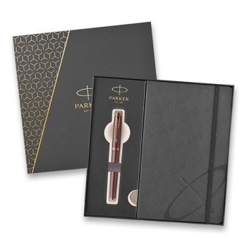 Sada roller PARKER IM Monochrome Burgundy + zápisník A5 - Elegantný, profesionálny a spoľahlivý. PARKER. Oficiálny výhradný dodávateľ písacích potrieb pre britskú kráľovskú rodinu. Skladom, expedícia do 24 hodín!