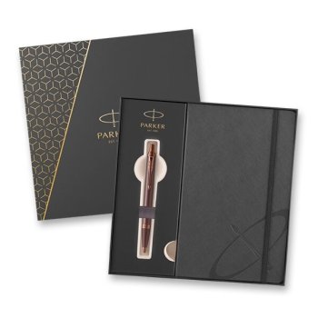 Sada kuličková tužka PARKER IM Monochrome Burgundy + zápisník A5 - Elegantní, profesionální a spolehlivý. PARKER. Oficiální výhradní dodavatel psacích potřeb pro britskou královskou rodinu. Skladem, expedice do 24 hodin!
