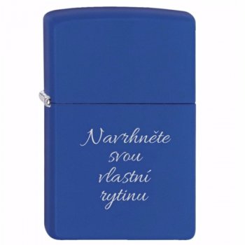 Zippo 229 Royal Blue Matte - s gravírováním