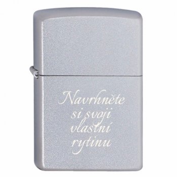 ZIPPO 205 Satin Chrome - s gravírováním