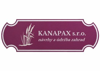 štítek na dveře Al obdélník oblý bez rohů fialový - s laserovým gravírováním