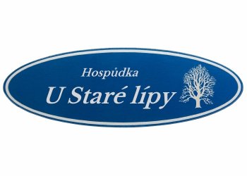 štítek na dveře Al ovál modrý - s laserovým gravírováním