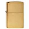 Zippo 204 B Brushed Brass - s rytinou