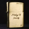 Zippo 204B Brushed Brass - s gravírováním