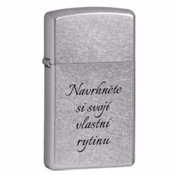 Zippo 1607 SLIM Street Chrome - s gravírováním