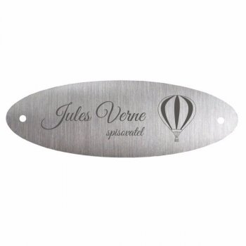 Štítek na dveře SUVA 95x32, NR mat, k přišroubování - s gravírováním