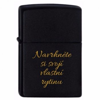 Zippo 218 Black Matte - s gravírováním