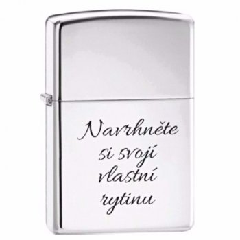 Zippo 250 High Polish Chrome - s gravírováním