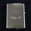 Zippo 250 High Polish Chrome - s rytinou