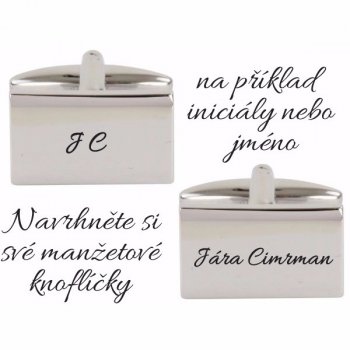 Manžetové knoflíky s laserovým gravírováním - manžetové knoflíky