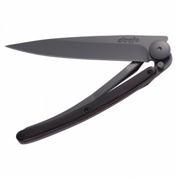 Nůž deejo 1GB004 Black, grenadilla wood, 37g - s popisem