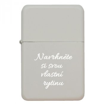 Zapalovač Gentelo bílý - s gravírováním