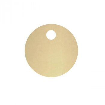 Psí známka KOLEČKO d25, mosaz - s gravírováním