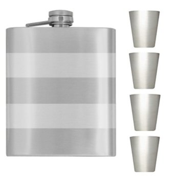 Placatka 540 ml, XL, 4 kalíšky 80 ml, nálevka, DB - S gravírováním