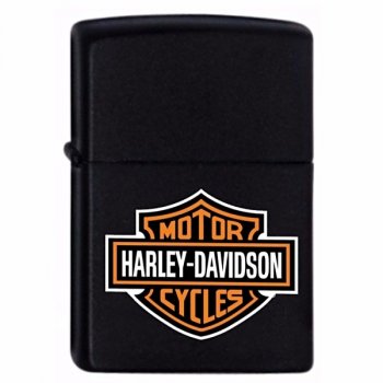 Zapalovac ZIPPO#218, BLACK, HARLEY DAVIDSON - s gravírováním
