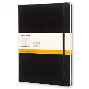 Zápisník MOLESKINE linajkový T/XL čierny