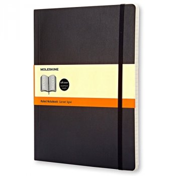 Zápisník MOLESKINE linkovaný M/XL černý