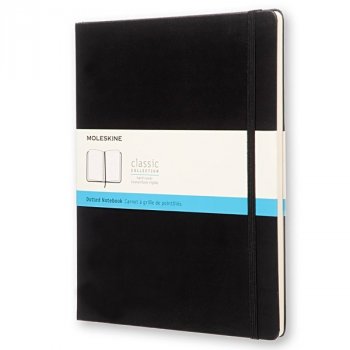 Zápisník MOLESKINE tečkovaný T/XL černý