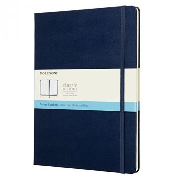 Zápisník MOLESKINE bodkovaný T/XL modrý