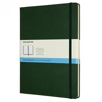 Zápisník MOLESKINE bodkovaný T/XL tmavo zelený