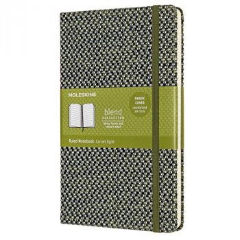 Zápisník MOLESKINE Blend 19 linkovaný L zelený